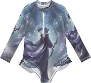 [Joitme] Sagittarius Purple Girls' UPF 50+ Pool & Beach Swimsuit 3T