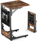 Folding TV Tray Table, Small Folding Side Table with Storage Bag, Portable C Sha