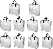 [IKEA] DIMPA Extra Large Storage Bag, Clear Heavy Duty Bags, Moth Moisture Protection Storage Bags (Pack of 10)