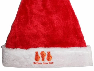 Novelty Buffalo Chicken Wing Santa Christmas Hat - Free shipping too