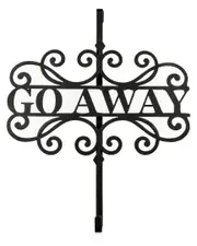 National Tree Company 17in Halloween Go Away Wreath Hanger