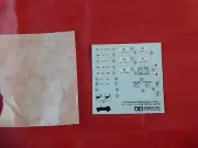 Tamiya KUBELWAGEN TYPE82 1/35 SCALE KIT NO 213 DECALS SHEET