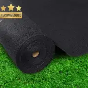 195GSM Shade Cloth 1.83x50M 90% UV Resistant Sunblock Privacy Screen Black