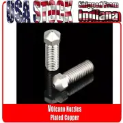 Volcano Nozzle Plated Copper, Wear Resistant, High Temperature 3D Printing