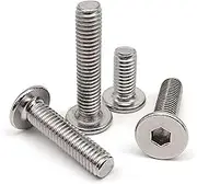 5/10/50pc CM M1.6 M2 M2.5 M3 M4 M5 M6 M8 304 A2 Stainless Steel Hex Hexagon Socket Ultra Thin Flat Wafer Head Allen Bolt Screw(8mm,M2 50pcs)