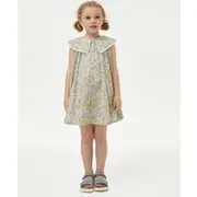 Girls M&S Collection Pure Cotton Floral Dress (2-8 Yrs) - Multi