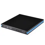 Blu-Ray Burner Player USB 3.0 CD DVD External Bluray Drive Writer Reader for Windows Laptop Desktop Black