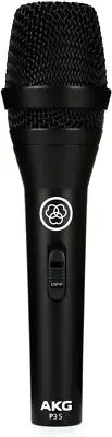 AKG 3100H00140 P3 S Cardioid Vocal Dynamic Microphone with On/Off Switch, 5.1...
