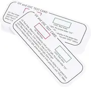 Anneome 20pcs Uv Light Sensor Cards Uvc-uva Indicator Cards for Uv Testing Device Discoloration Detection