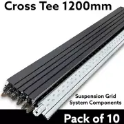 Black Cross Tee Section 1200mm x 24mm Suspended Ceiling Grid System Component T