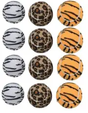 12PK Doggy Jungle Themed Standard Tennis Balls for Dogs Play Doggy Gift Each