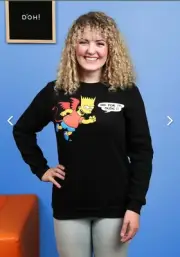 Bart Simpson Devil Crewneck Sweatshirt for Adults