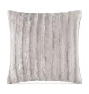 Madison Park Duke 20X20 Square Faux-Fur Decorative Pillow, Gray