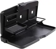 AIMALL Convertible Car Seat Back Organizer with Foldable Dining Tray, Multi-Purpose Storage for Drinks and Electronics, Durable ABS Construction, 7.87 x 13.3 inches