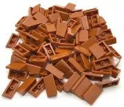 Lego 50 New Dark Orange Slope 30 1 x 2 x 2/3 Sloped Pieces