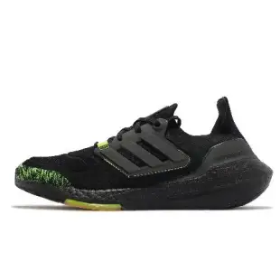 adidas 慢跑鞋 Ultraboost 22 男鞋 黑 黃 綠 緩震 襪套式 運動鞋 愛迪達 GX5915