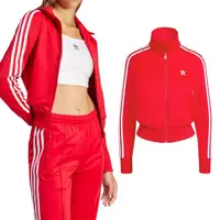 在飛比找momo購物網優惠-【adidas 愛迪達】Firebird TT 女款 紅色 