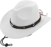 [FOMIYES] Wide Brim Cowgirl Hat for Women Stylish Western Hat for Outdoor Activities Stage Performances and Costume Parties Accessory for Sun and Unique Flair