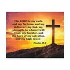 Psalm 18:2 My God Bible Verse Canvas Christian Wall Art Ready t