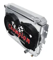 RC 2 Row 1" Tubes Radiator,12" Fans,Shroud-1981-1990 Toyota Land Cruiser FJ65 (for: Toyota)
