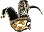 Carnival Half Masquerade Mask Venetian Style Jester Mask for Carnival Fancy Dress Up Venetian Masks Decor