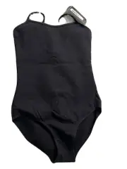 Bloch CL5407 Girl's Size 8-10 (Medium) Black "Plie" Camisole Leotard