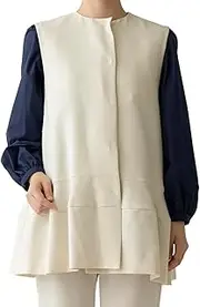 [SONO] S244JV034 Women's Tunic Gilet Navy Pottery Tunic Gilet
