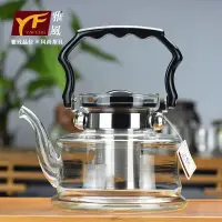 在飛比找樂天市場購物網優惠-鑄鐵茶壺 明火茶壺 養生煮茶 雅風玻璃茶壺大容量耐高溫直火咖