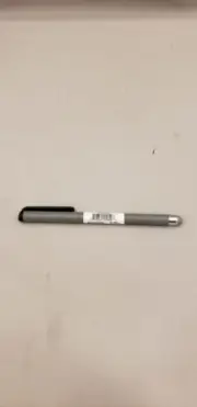 Atomic Micro Slim Gray Stylus for Smart Phone/Tablet w/Rubber Tip & Pocket Clip