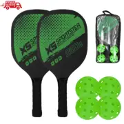 Sportster Beginner Pickle Ball Game Set - Set Of 2 Paddles + 4 Balls + Carry Bag