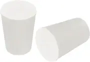 uxcell Tapered Shaped Solid Rubber Stoppers 11mm to 15mm, 14 Pcs Lab Rubber Plugs for Sealing, Test Tubes, Flasks, White