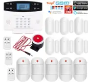 E16 WiFi Tuya APP Wireless Wired Home Security Alarm System+Amazon Alexa+Google