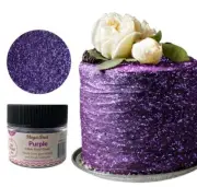 Edible Glitter dust PURPLE ( 6 grams ) Magic dust , Kosher, Gluten free