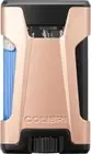 NEW COLIBRI "REBEL II" 2 TORCH JET FLAME LIGHTER / ROSEGOLD w. FUEL WINDOW