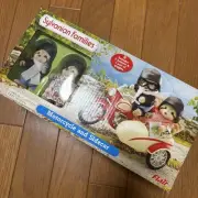 Sylvanian Families Motorcycle and Sidecar Raccoon Doll Figure Flair classic