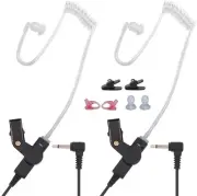 Police Radio Earpiece 3.5mm Listen Only Law Enforcement Two Way Acoustic Tube...