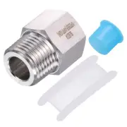 304 Stainless Steel Pipe Fitting Adapter, 3/8" NPT Female to 1/2" NPT Male,1PCS