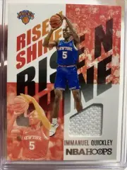 2020-21 Panini NBA HOOPS Immanuel Quickley Rise N Shine (Material) RC