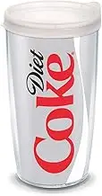 Tervis Coca-Cola - Diet Coke Tumbler with Wrap and Frosted Lid 16oz, Clear
