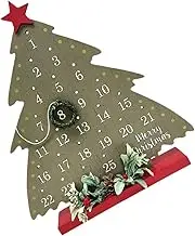 UTHCLO Calendar Rustic Advent Tree Decoration for Holiday Home Decor Festive Table Centerpiece Cozy Xmas Wreath Style for Any Setting