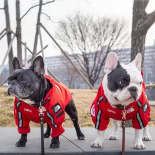 狗狗秋冬保暖衣服 超帥氣INS大狗衣服 美國國旗潮牌防風防雨北面防風外套狗外套 狗狗大型犬雨衣 寵物防風外套 現貨 免運