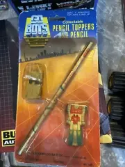 Monogram Products Vintage 1984 Go Bots Pencil Case & Toppers Lot Packaged