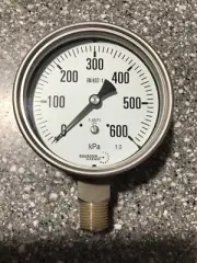 Bourdon MEX5 Industrial Pressure Gauge ◽️ 0+600 kPa ◽️ OD: 100mm ◽️ MEX5-D60.D20