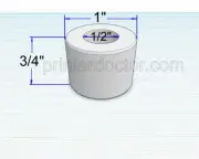 Reducing Nylon Bushing Adapter 1" to 1/2" for 3/4" thick Bench Grinder Wheel
