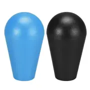 Arcade Joystick Head Ellipse Oval Rocker Ball Top Handle Blue Black 2Pcs