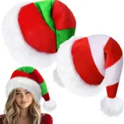 Plush Christmas Hat For Adult Elf Hat for Christmas Party Xmas Classic Dress up