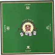 Mahjong Mat for Table, Mahjong Mat, 32x32 Inch Mahjong Table Mat, Non Slip Noise Reduction Mahjong Table Cover, Roll-up Game Mat for Table Mahjong, Poker, Card, Board & Tile Games