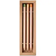 Caran d'Ache Nespresso Orange PLUS 3 Wood Pencils