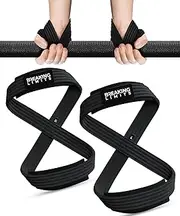 BREAKING LIMITS Figure 8 Lifting Strap - Deadlifting Straps for Men & Women - Gym Lifting Straps Figure 8 for Powerlifting, Strongman, Weightlifting & Deadlift