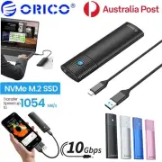 ORICO External SSD Enclosure USB3.2 10Gbps To M.2 NVMe PCle Storage Case Adapter